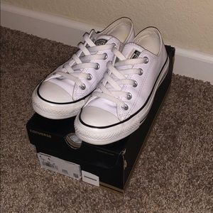 White Leather Chucks, M 4 & W 6